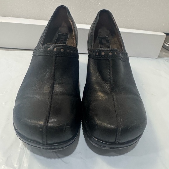 Indigo by Clarks Black Leather Clog size 6 - Picture 1 of 8